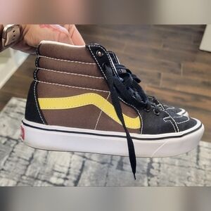 Vans High-Top Sneakers - Brown Black and Yellow